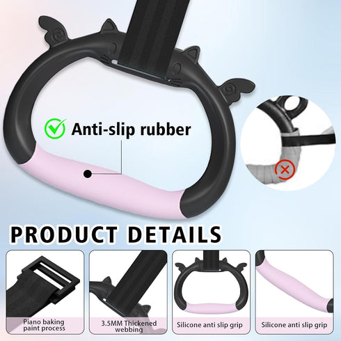 GDLPZM Gymnastics Rings, Children's Home Gym Equipment, Children's Adjustable Strap Strength Training Rings, Pulling