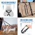 Lukovee Double Dog Seat Belt, Black, New Dual Pet Car Headrest Restraint Safety Seatbelt for 2 Dogs