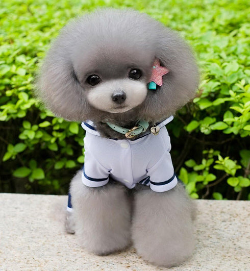 SELMAI Navy Seaman Captain Costume for Four Legged Dogs, Chihuahua Clothes XXL, Small Dog Cat Puppy Pet