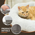 Cat Beds for Indoor Cats, Small Dog Bed, Calming Donut Dog Bed, Soft Cozy Puppy Bed for Small/Medium Dogs