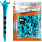 Low Friction & Resistance 4 Prongs Plastic Golf Tees, 100 Pack (2-3/4" / 3-1/4")