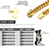 Gold Dog Chain Collar Walking Metal Chain - 18K Cuban Link with Design Secure Buckle for Medium Dogs (14MM, 20")