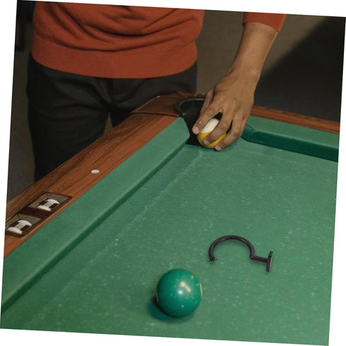 UKCOCO Replaceable Pool Table Side Cue Hook Durable Billiards Accessory for Neat Storage and Convenient Use for Snooker