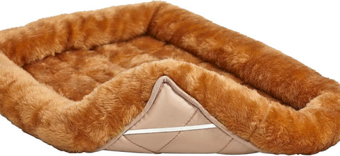 MidWest Homes for Pets Bolster Cinnamon Pet Bed for Dogs & Cats, Ideal for Extra Large Breeds, Easy Maintenance,