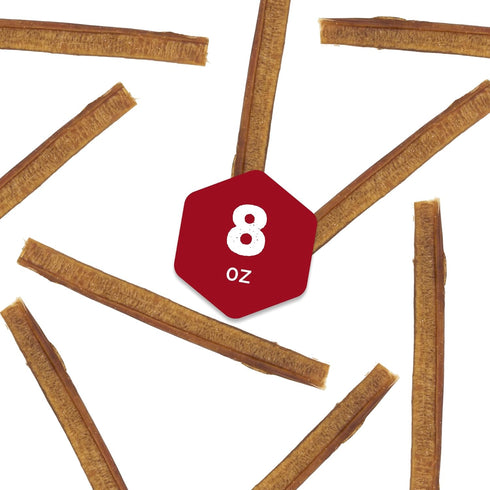 Best Bully Sticks 6 Inch Bully Sticks, 8 oz (Pack of 1) - Natural Grass-Fed, Grain and Rawhide Free for Medium or Large