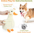 12'' Pawaboo Squeak Plush Duck Dog Toy, Large Super Soft PlushStuffed Duck-Shaped Pet Toys, Crinkle Paper Rattle Pet