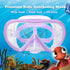Kids Snorkel Set, Anti-Fog Diving Mask Swim Goggles and Dry Snorkel for Youth Boys Girls Age 4-14