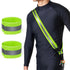 Reflective Sash for Walking at Night, High Visibility Safety Gear for Men Women Kids, Includes 2 Reflective Armbands