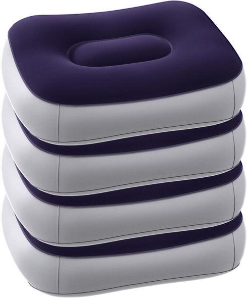 BrightRow 4 Pack Inflatable Stadium Seat Cushion with Built-in Pump, 15 x 12