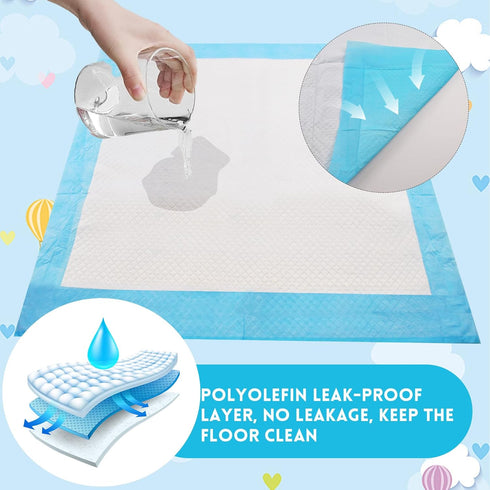 100 Chinchillas Animals(18 13) kathson Pcs Rabbit Pee Pads,Bunny Pad Disposable Rabbits Diapers Super Absorbent Potty