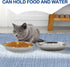 kathson 8 Pcs Stainless Steel Cat Food Bowls, Replacement Whisker Relief Metal Dishes, Shallow Wide Cat&Dog Bowls (7.00