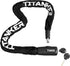 Titanker Security Anti-Theft Bike Chain Lock - 6mm, 8mm, 10mm Thick Chain for Bicycle, Motorcycle, Door