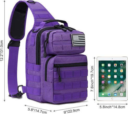 G4Free Backpack Pack Pack Tactical Sling Bag Military Rover Shoulder Sling Molle EDC Small Crossbody Chest