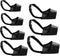 Dog Muzzles Suit - 7 PCS Adjustable Breathable Safety Muzzles for Small Medium Large Dogs, Black