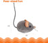 Touch-Activated Gray Squeak Mouse Cat Toy with Catnip
