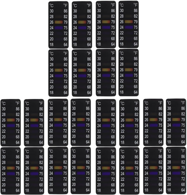 PRETYZOOM 3 Sets Stick on Thermometer Strip for Brewing Fermentation Jars Self-Adhesive