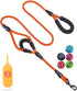 Dog Leash, 5 FT Heavy Duty Double Handle Leash with Comfortable Padded and Reflective Rope for All Dog Sizes