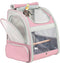 Bird Carrier Backpack with Wooden Stand Perch - Travel Carrier Backpack for Birds in Pink