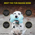 Playology Plush Squeaky Bone Dog Toy - All Natural Beef Scented Plush Toy with Interactive Squeaker for Large Dogs
