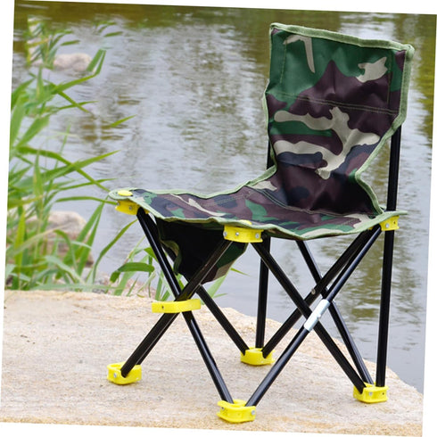 Garneck Oxford Cloth Steel Frame Sturdy Lightweight Outdoor Folding Chair for Hiking Fishing Camping Beach Travel