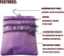 Golf Valuables Pouch - Zipper Golf Ball Bag with 4 Pockets for Storing Balls, Tees, Mobile Phone, Keys, and Cash