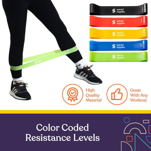 SPECIAL SUPPLIES Exercise Balance Pad, Yoga Strap & Resistance Bands for Fitness, Stretching, and Physical Therapy