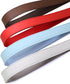 PET ARTIST Soft Leather Dog Collar and Leash Set, Bright & Solid Nylon Grey Dog Collar with Quick Release Metal Buckle,