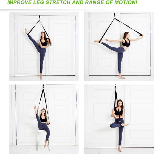 UBING Leg Stretcher, Over The Door Flexibility Trainer, Stretch Strap for Dance, Ballet, Cheer, Gymnastics, Taekwondo