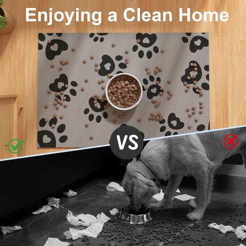 12"x20"- Pet Feeding Mats Absorbent Dog Mat for Food and Water, Rubber Pet Food Mat, Non Slip Mat for Dogs, Pet Mats