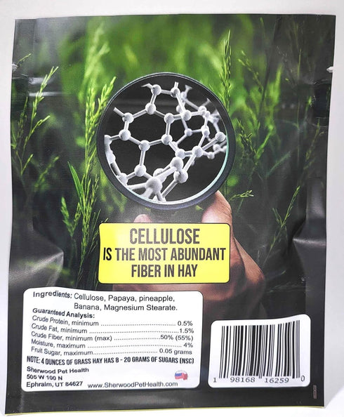 Sherwood Pet Health 1 Pack of papaya, pineapple treats for rabbits, guinea pigs and chinchillas. Low sugar and grain free.