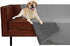 Ameritex Reversible Pet Bed Blanket, 100% Waterproof Velvet, Super Soft for Sofa and Bed, 68x82 Inches, Light Grey+Grey