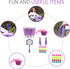 Girl’s Bicycle Decorations Set, Fun Decor with Beads, Rear View Mirror, Water Bottle, Handlebar Streamers & Basket