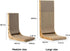 FUKUMARU Cat Scratcher, 18.7 Inch L Shape Wall Mounted Cardboard with Ball Toy for Indoor Cats