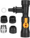 GLOGLOW Aquarium Water Changer - Fish Water Changer Faucet Adapter with 2 Nozzles & Control Valve Assembly