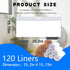 120 Pack 4/3 Automatic Litter Box Liners, Compatible with SCOOPER YOUNG & SCOOPER LUXURY PRO & Litter Robot