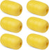 SILANON Marine Rope Floats, 4/6pcs Crab Trap Buoy Fishing Marker Buoys, Yellow Oval Water Floats