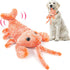 BABORUI Dog Toys, Interactive Wiggly Lobster Toy for Boredom, Rechargeable Chew Toys for All Dogs