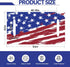 Golf Cart Seat Cover, 100% Microfiber Golf Cart Seat Towel Blanket for All 2-Seater Carts (USA Flag)