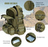 Large Military Tactical Backpack for Men, 40-50L Bug Out Bag, Army 3 Days Assault Pack with Molle System