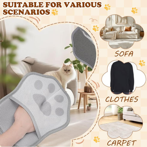 JDHTMTCBGX Pet Hair Removal Glove, Magic Pet Hair Remover Glove Reusable, Magic Brush Pet Hair Remover for Clothing