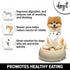 Dogit Dog Bowl Slow Feeder for Wet or Dry Dog Food, Go Slow Anti-Gulping Dog Dish, White, S