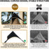 OneTigris Tarp Tent Connecting Cap, Waterproof Tarp Adapter, General Purpose Tent Triangle, Outdoor Camping Accessory