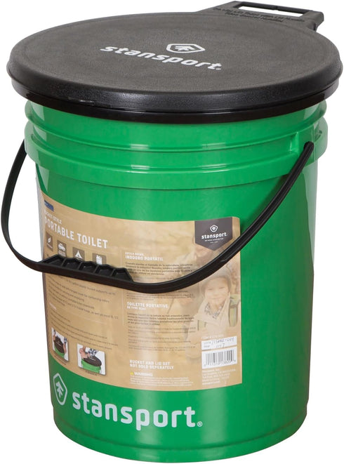 4.5 Portable Bucket Toilet by Stansport - Lightweight & Durable Gallon