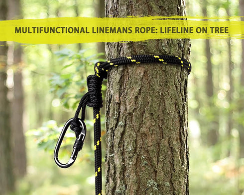 Lineman's Rope for Climbing, Tree Stand, Saddle & Climbing Sticks, Lineman's Rope for Hunting