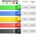 Resistance Bands, 5 Set Exercise Workout Bands for Women and Men, Stretch Bands for Booty and Legs