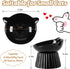 Ceramic Tilted Raised Cat Bowl, Anti Vomit Feeder for Indoor Cats, Whisker Friendly, Microwave & Dishwasher Safe