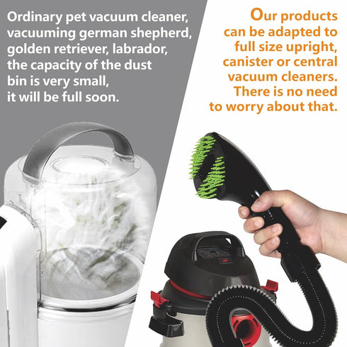 Black Pet Grooming Comb Brush - Shedding Tool Kit