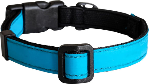 CatGoods Reflective Blue Stretch Cat Collar – Adjustable, Comfortable, Escape-Safe Alternative with ID and Bell