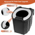 Opliy Backcountry, Portable Camping Toilet Upgraded Soft Camp Toilet Seat with Paper Holder- Travel Potty Perfect
