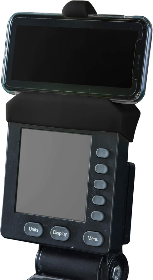 Vapor Fitness Phone Holder for PM5 Monitors of Concept 2 Rower, SkiErg, BikeErg - Silicone Cradle for Rowing Machine
